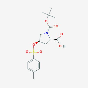 B128665 (2S,4R)-1-(tert-Butoxycarbonyl)-4-(tosyloxy)pyrrolidine-2-carboxylic acid CAS No. 96314-28-2