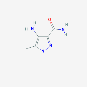 molecular formula C6H10N4O B1286661 4-Amino-1,5-dimethyl-1H-pyrazole-3-carboxamide CAS No. 1017781-13-3