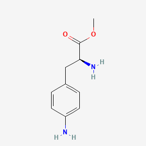 molecular formula C10H14N2O2 B1286663 4-Amino-L-phenylalanine methyl ester 