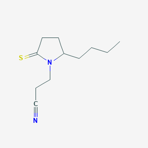 3-(2-Butyl-5-thioxopyrrolidin-1-yl)propanenitrile