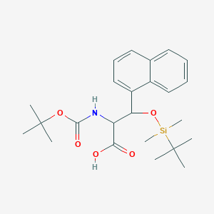 2-((tert-Butoxycarbonyl)amino)-3-((tert-butyldimethylsilyl)oxy)-3-(naphthalen-1-yl)propanoic acid