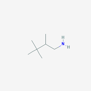 molecular formula C7H17N B1286664 2,3,3-Trimethylbutan-1-amine 