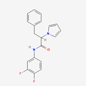 N-(3,4-Difluorophenyl)-3-phenyl-2-(1H-pyrrol-1-yl)propanamide