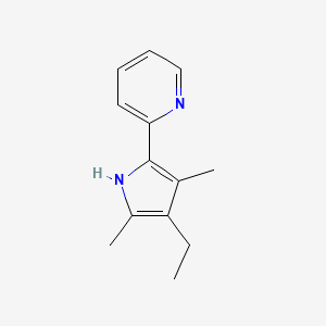 2-(4-Ethyl-3,5-dimethyl-1H-pyrrol-2-yl)pyridine