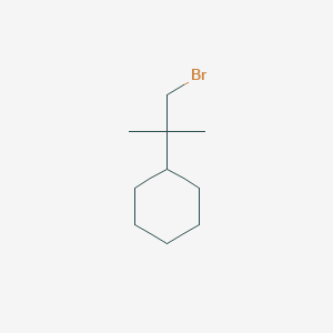 molecular formula C10H19B B1286690 (1-Bromo-2-methylpropan-2-yl)cyclohexane 