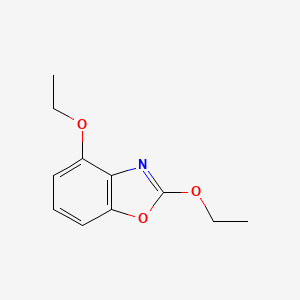 molecular formula C11H13NO3 B12866923 2,4-Diethoxybenzo[d]oxazole 