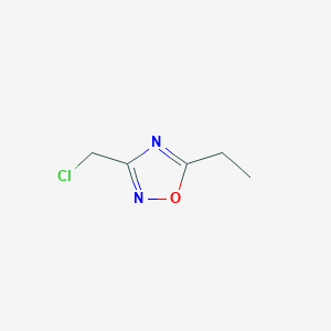 molecular formula C5H7ClN2O B1286696 3-(Chloromethyl)-5-ethyl-1,2,4-oxadiazole CAS No. 83227-01-4