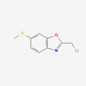 2-(Chloromethyl)-6-(methylthio)benzo[d]oxazole