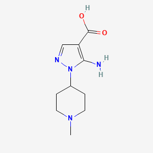 5-Amino-1-(1-methylpiperidin-4-yl)-1H-pyrazole-4-carboxylic acid