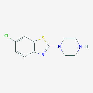 molecular formula C11H12ClN3S B128670 6-Cloro-2-piperazino-1,3-benzotiazol CAS No. 153025-29-7