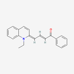 4-(1-Ethylquinolin-2(1H)-ylidene)-1-phenylbut-2-en-1-one