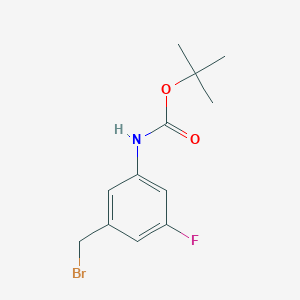 3-Amino-5-fluorobenzyl bromide, N-BOC protected