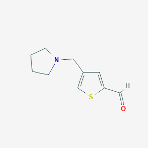 4-(Pyrrolidin-1-ylmethyl)thiophene-2-carbaldehyde