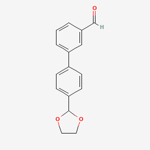 4'-(1,3-Dioxolan-2-yl)[1,1'-biphenyl]-3-carbaldehyde