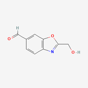 2-(Hydroxymethyl)benzo[d]oxazole-6-carboxaldehyde