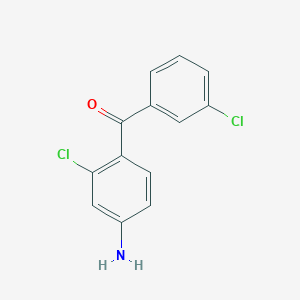 (4-Amino-2-chlorophenyl)(3-chlorophenyl)methanone