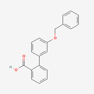 molecular formula C20H16O3 B1286746 2-(3-苄氧基苯基)苯甲酸 CAS No. 893736-32-8