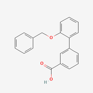 molecular formula C20H16O3 B1286747 2'-(Benzyloxy)[1,1'-biphenyl]-3-carboxylic acid CAS No. 893736-38-4