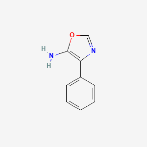 molecular formula C9H8N2O B12867488 4-Phenyloxazol-5-amine 