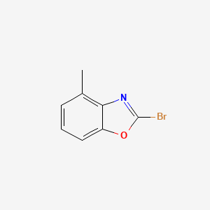 molecular formula C8H6BrNO B12867501 2-Bromo-4-methylbenzo[d]oxazole 