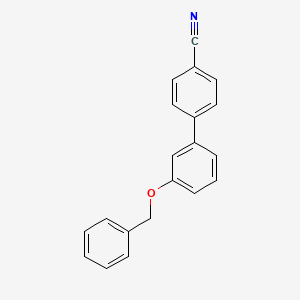 molecular formula C20H15NO B1286751 4-(3-Benzyloxyphenyl)benzonitrile CAS No. 893736-86-2