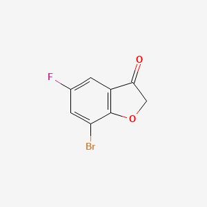 7-Bromo-5-fluorobenzo[B]furan-3(2H)-one