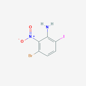 3-Bromo-6-iodo-2-nitroaniline