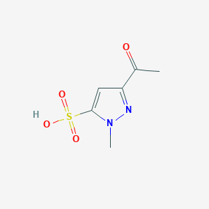 3-Acetyl-1-methyl-1H-pyrazole-5-sulfonic acid