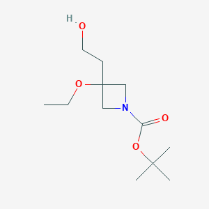 tert-Butyl 3-ethoxy-3-(2-hydroxyethyl)azetidine-1-carboxylate