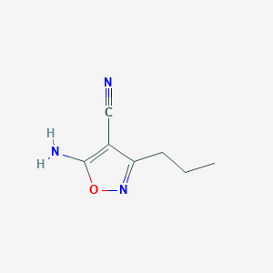 5-Amino-3-propylisoxazole-4-carbonitrile