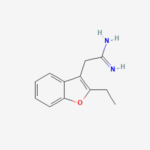 2-(2-Ethylbenzofuran-3-yl)acetimidamide