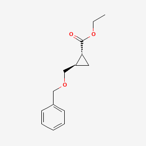 (1R,2R)-ethyl 2-((benzyloxy)methyl)cyclopropanecarboxylate