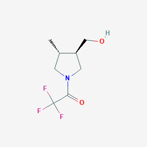 2,2,2-Trifluoro-1-((3R,4R)-3-(hydroxymethyl)-4-methylpyrrolidin-1-yl)ethanone