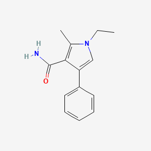 1-Ethyl-2-methyl-4-phenyl-1H-pyrrole-3-carboxamide