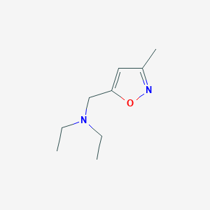 molecular formula C9H16N2O B12868023 N-ethyl-N-((3-methylisoxazol-5-yl)methyl)ethanamine 