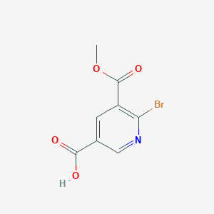 6-Bromo-5-(methoxycarbonyl)nicotinic acid