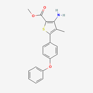 Methyl 3-amino-4-methyl-5-(4-phenoxyphenyl)thiophene-2-carboxylate