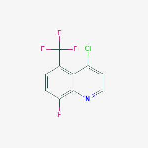 4-Chloro-8-fluoro-5-(trifluoromethyl)quinoline