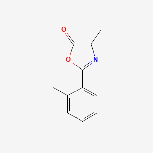 molecular formula C11H11NO2 B12868078 4-Methyl-2-(o-tolyl)oxazol-5(4H)-one 