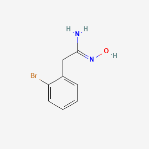 molecular formula C8H9BrN2O B1286810 2-(2-Bromophenyl)acetamidoxime CAS No. 89980-71-2