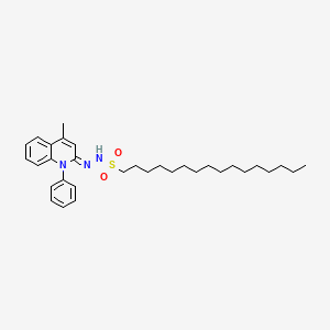 N'-(4-Methyl-1-phenylquinolin-2(1H)-ylidene)hexadecane-1-sulfonohydrazide