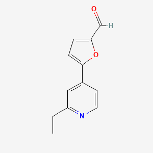 5-(2-Ethylpyridin-4-yl)furan-2-carbaldehyde