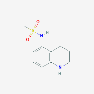 molecular formula C10H14N2O2S B1286829 N-(1,2,3,4-四氢喹啉-5-基)甲磺酰胺 CAS No. 1016718-33-4