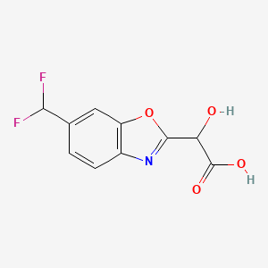 2-(Carboxy(hydroxy)methyl)-6-(difluoromethyl)benzo[d]oxazole