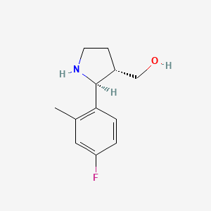 ((2S,3S)-2-(4-Fluoro-2-methylphenyl)pyrrolidin-3-yl)methanol