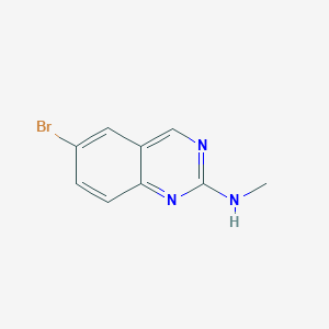 molecular formula C9H8BrN3 B1286839 6-bromo-N-methylquinazolin-2-amine CAS No. 882670-77-1