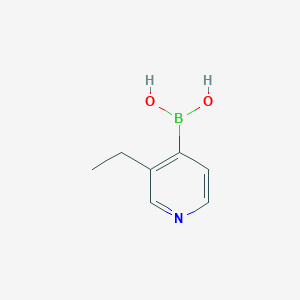 molecular formula C7H10BNO2 B12868419 (3-Ethylpyridin-4-yl)boronic acid 