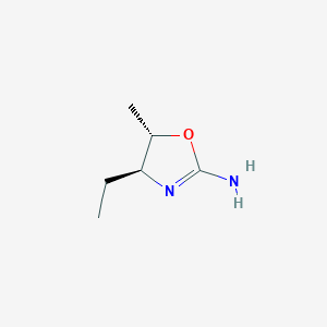 molecular formula C6H12N2O B12868431 (4S,5S)-4-Ethyl-5-methyl-4,5-dihydrooxazol-2-amine 