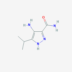 molecular formula C7H12N4O B1286847 4-氨基-3-异丙基-1H-吡唑-5-甲酰胺 CAS No. 521300-03-8