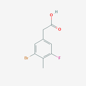 2-(3-Bromo-5-fluoro-4-methylphenyl)acetic acid